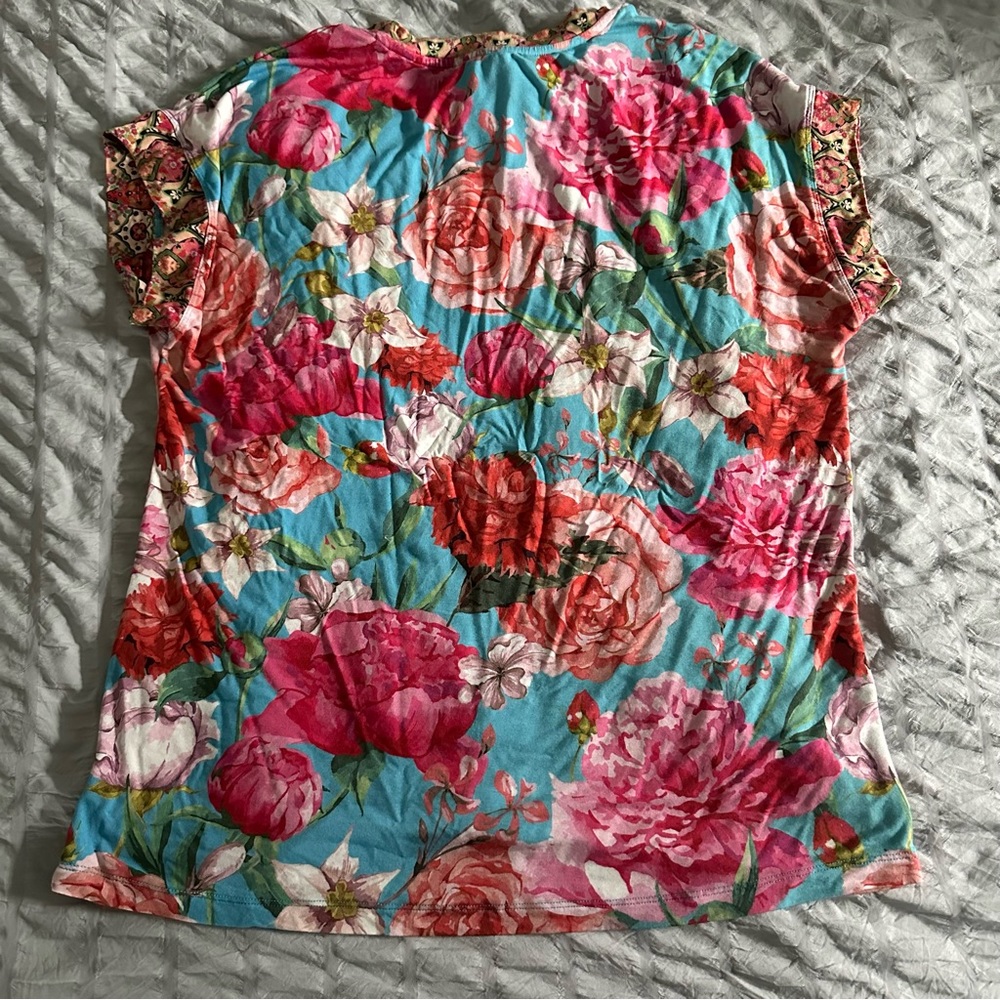 JOHNNY WAS Short Sleeve Bamboo Tee